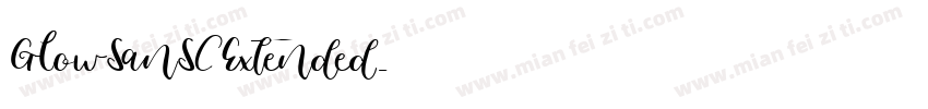 GlowSanSC Extended字体转换